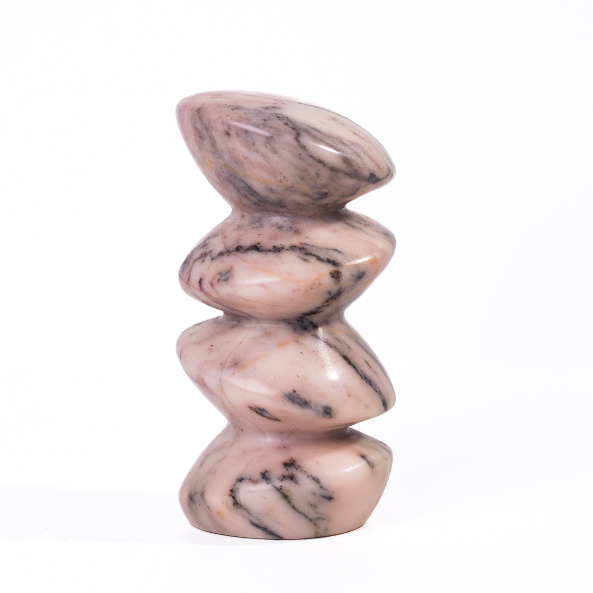 Marble Pink Cairn Decorative Object - Default Variant
