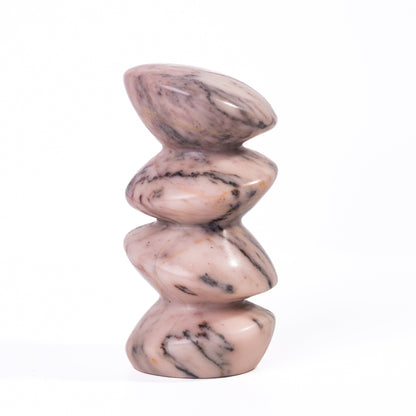 Marble Pink Cairn Decorative Object - Default Variant