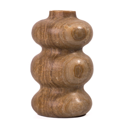 Marble Dark Onyx Swell Decorative Vase - Default Variant