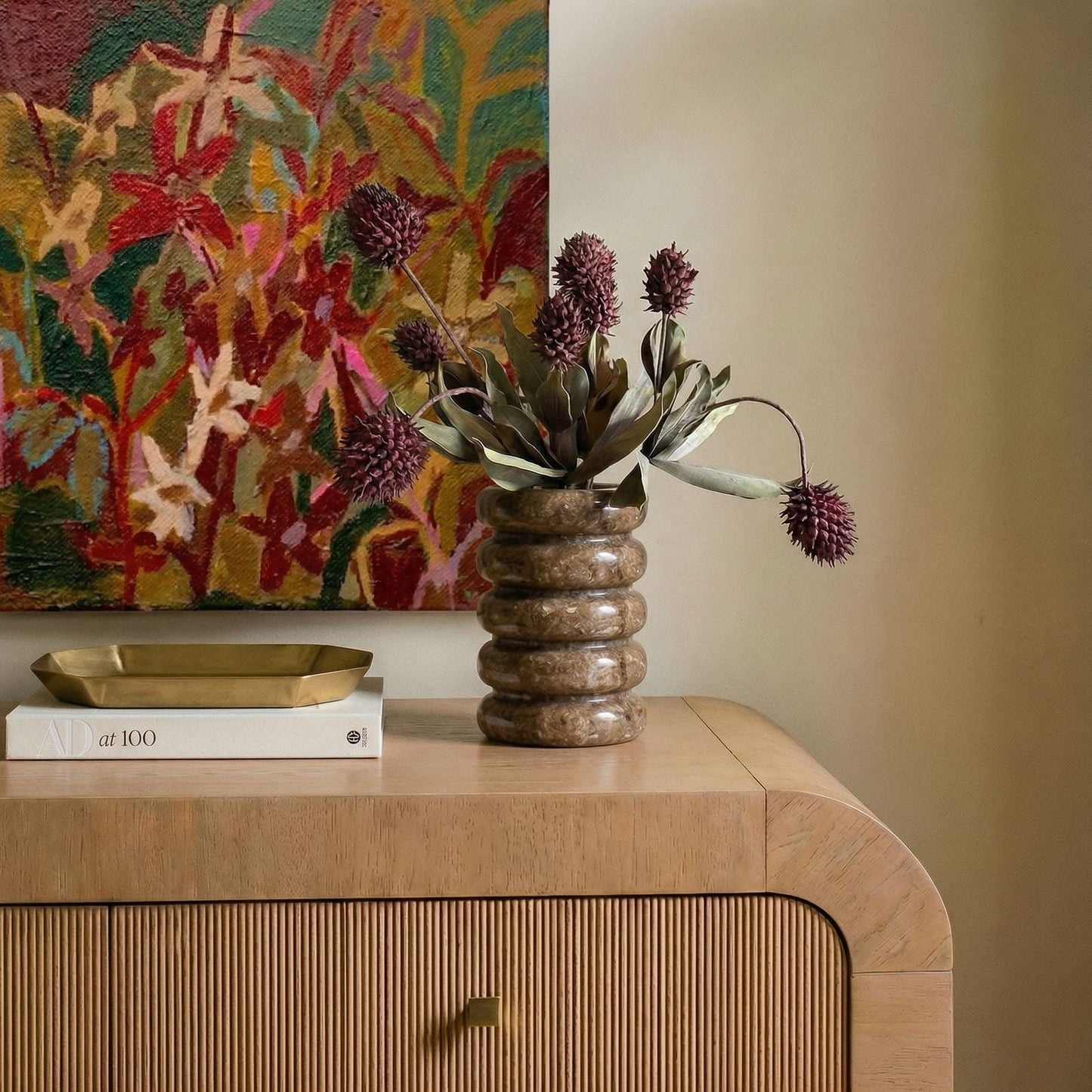 Marble Layered Decorative Vase