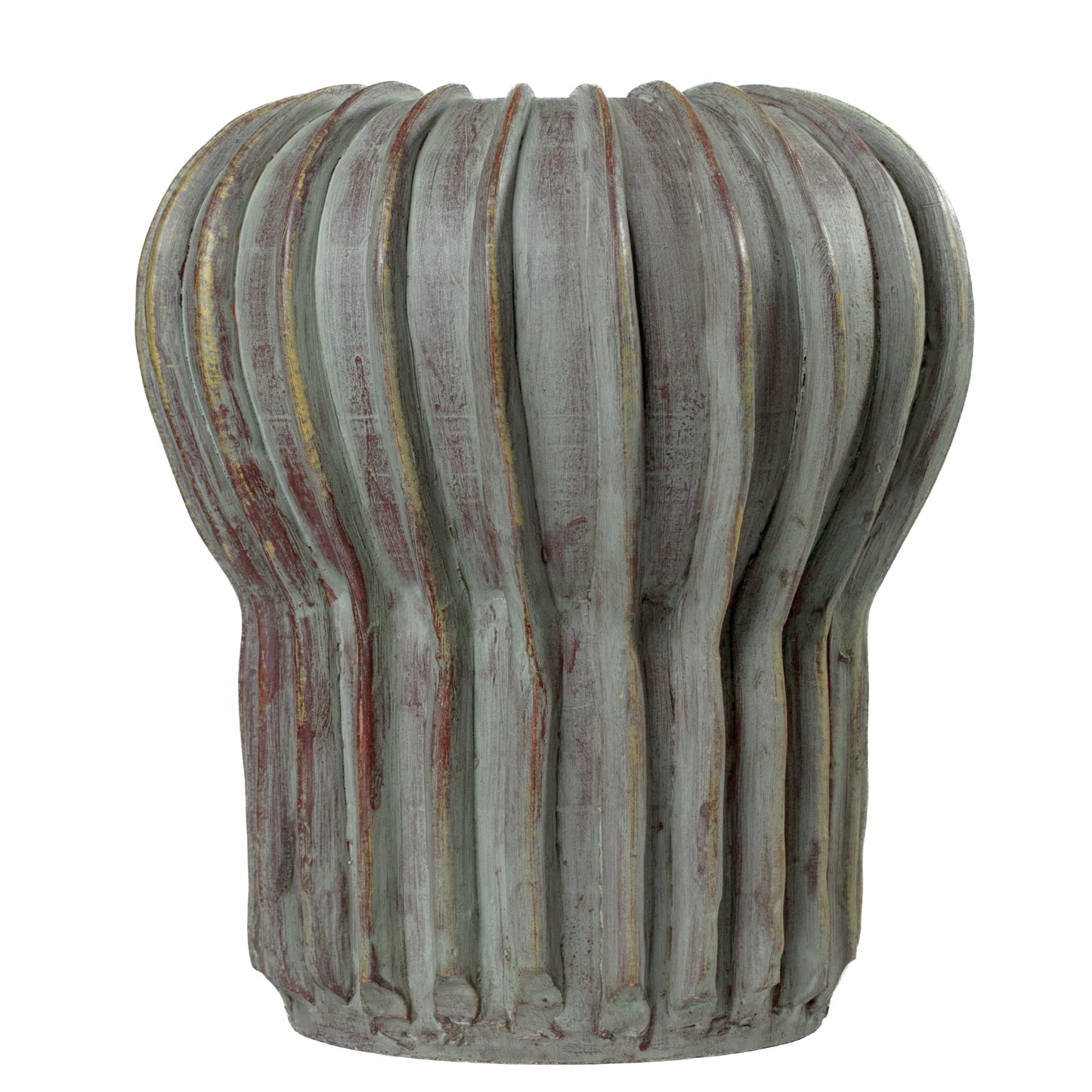 Visha Grey Green Terracotta Decorative Vase - Default Variant