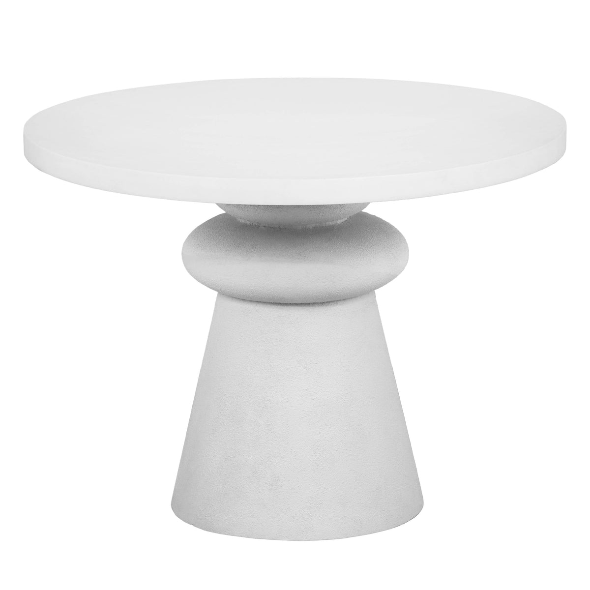 Lupita 42" White Round Dinette Table