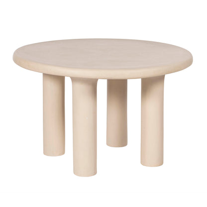 Barbara 47" Cream Textured Indoor / Outdoor Round Dining Table - Default Variant