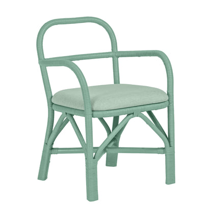 Ginny Rattan Dining Chair - Green