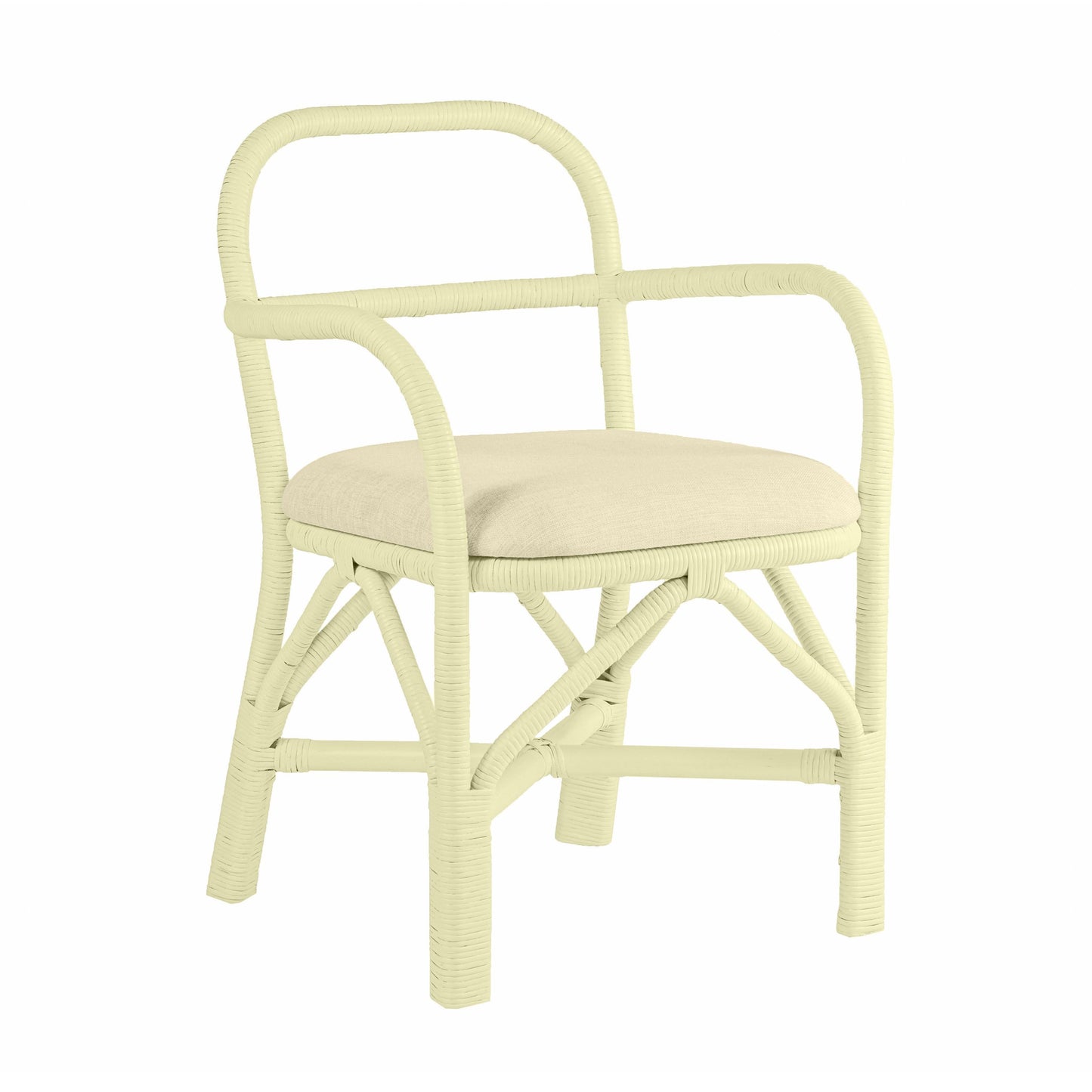 Ginny Rattan Dining Chair - Cream