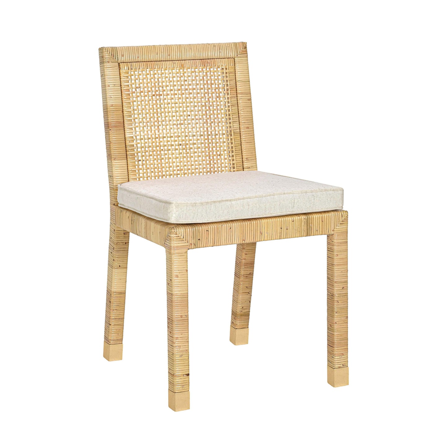 Amara Cream Contract-Grade Linen Dining Chair - Default Variant