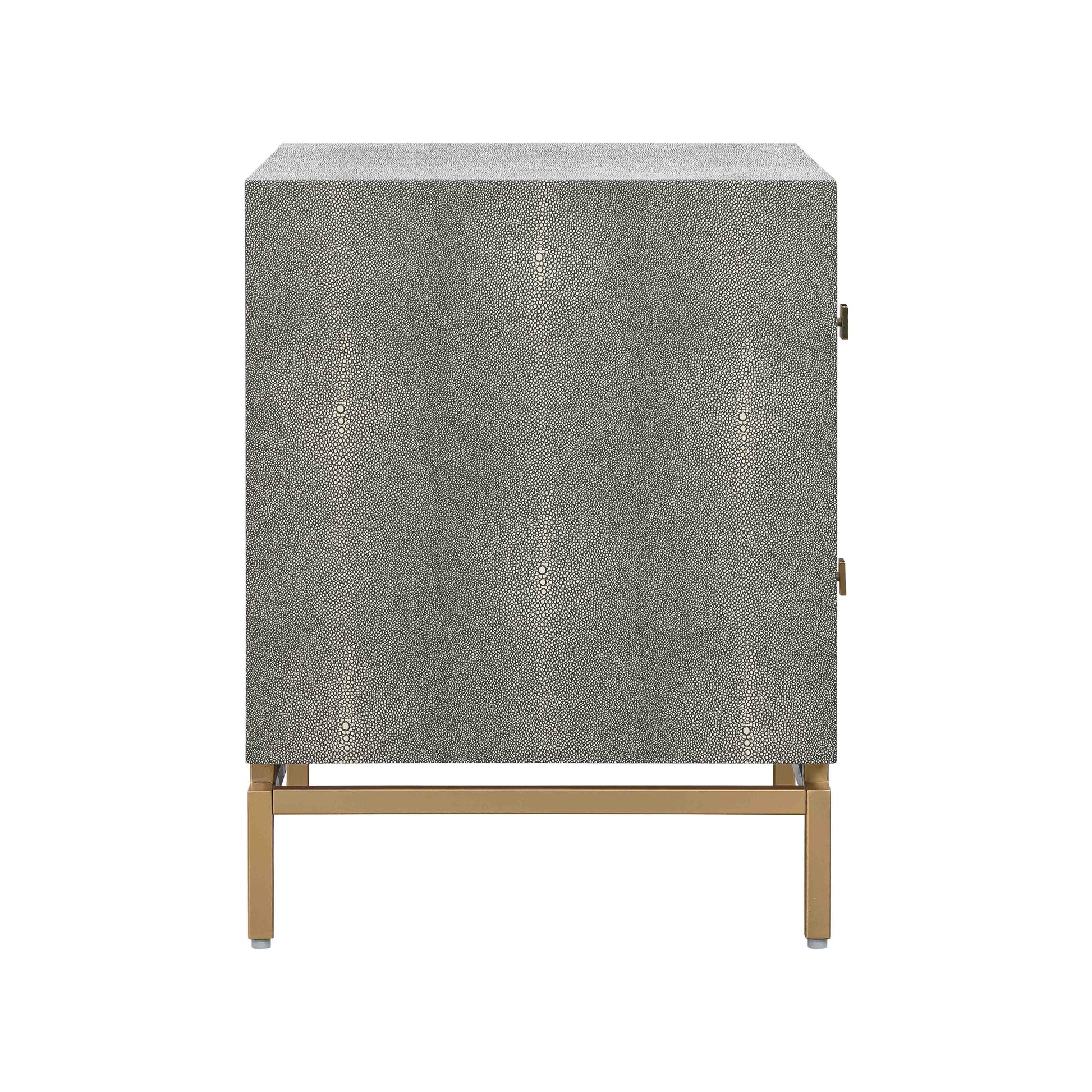 Pesce 25" Faux Shagreen 2-Drawer Nightstand