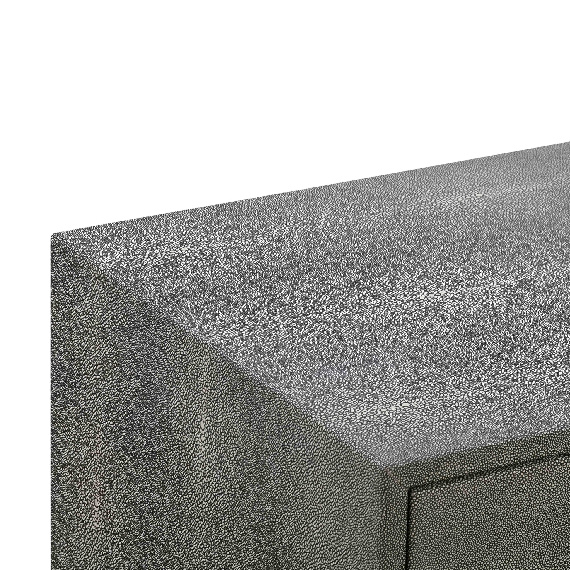 Pesce 25" Faux Shagreen 2-Drawer Nightstand