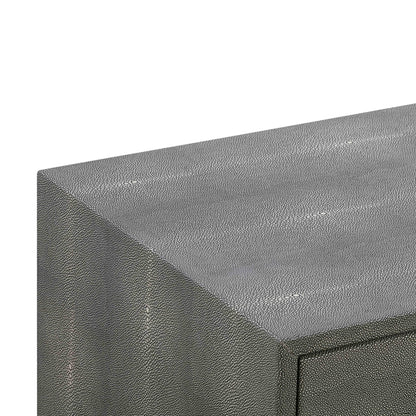 Pesce 25" Faux Shagreen 2-Drawer Nightstand