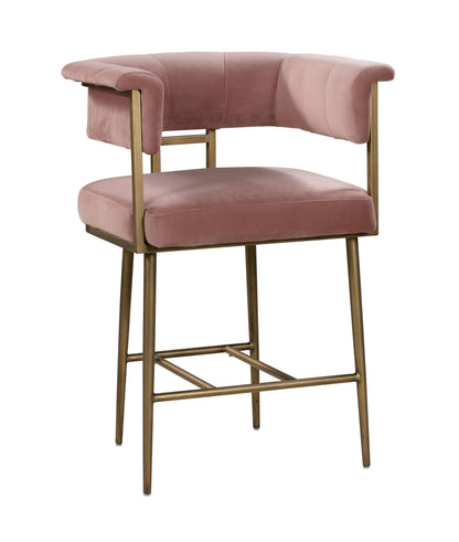 Astrid Performance Velvet Stool