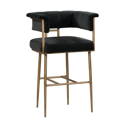 Astrid Performance Velvet Stool