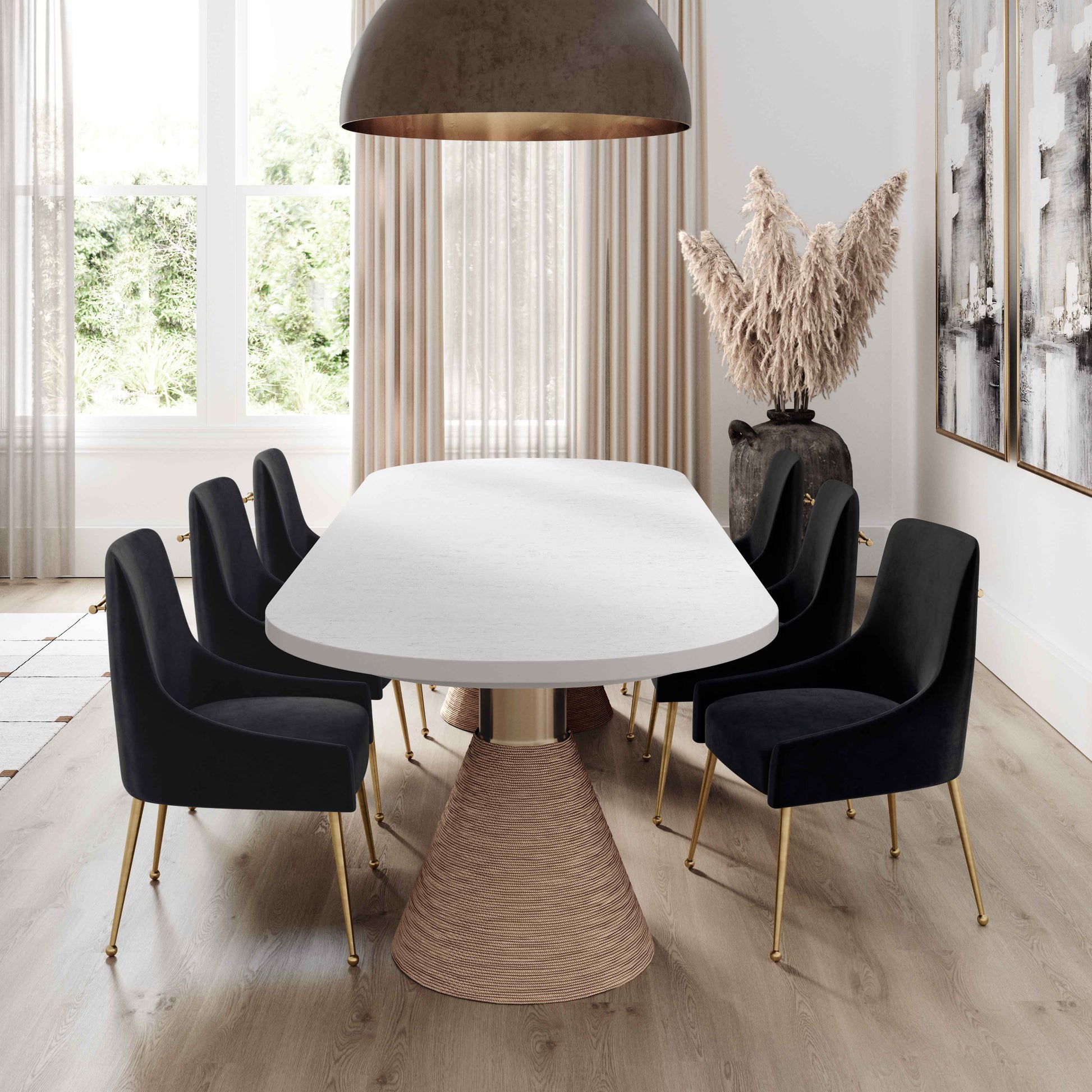 Rishi 120" Rope Oval Dining Table