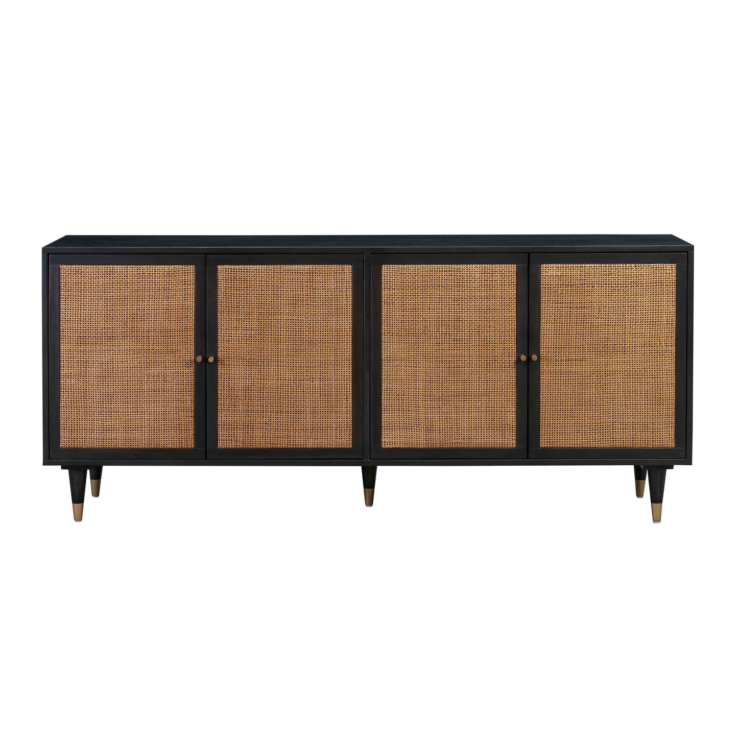 Sierra 72" Cane Sideboard - Black