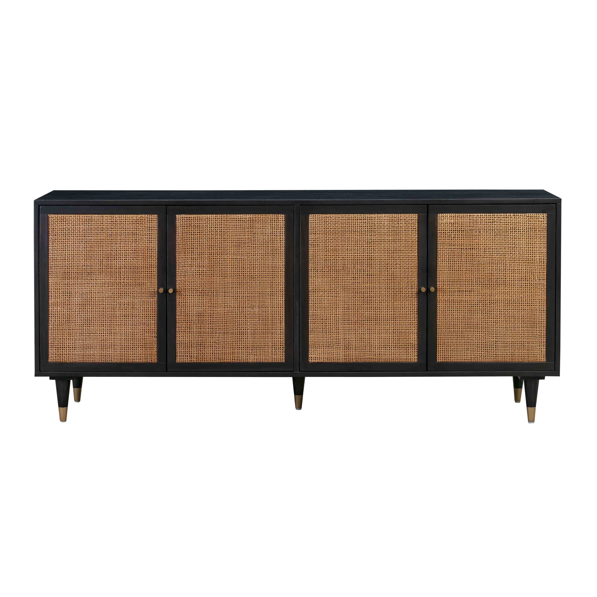 Sierra 72" Cane Sideboard - Black