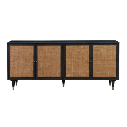 Sierra 72" Cane Sideboard - Black