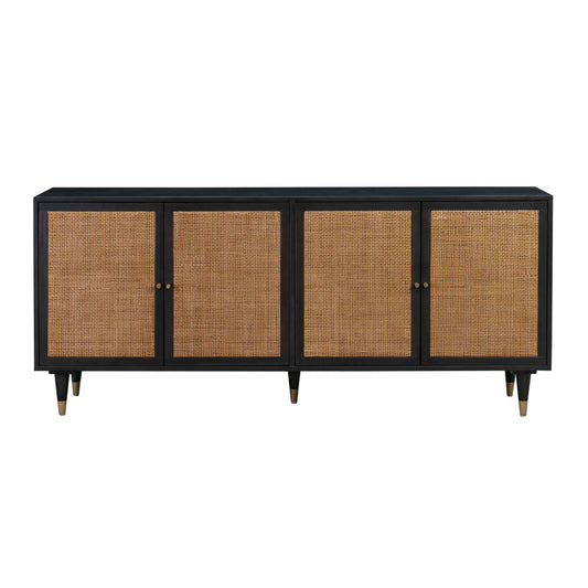 Sierra 72" Cane Sideboard - Black
