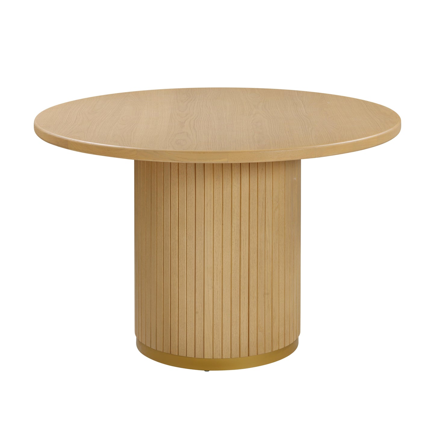 Chelsea 47" Oak Wood Round Dining Table - Natural