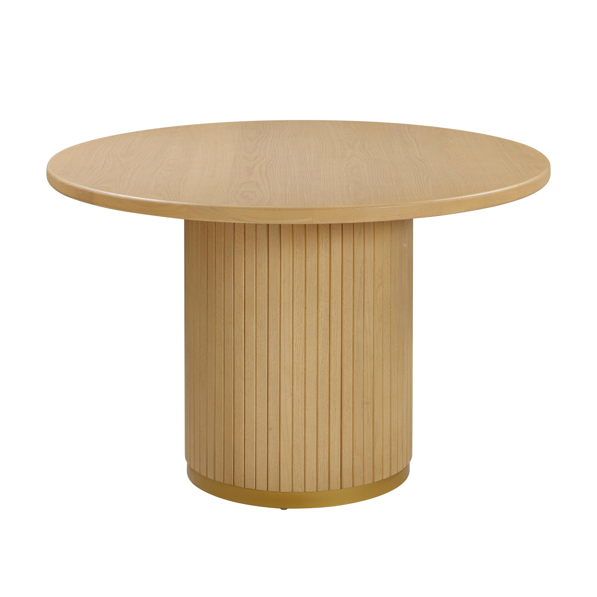 Chelsea 47" Oak Wood Round Dining Table - Natural