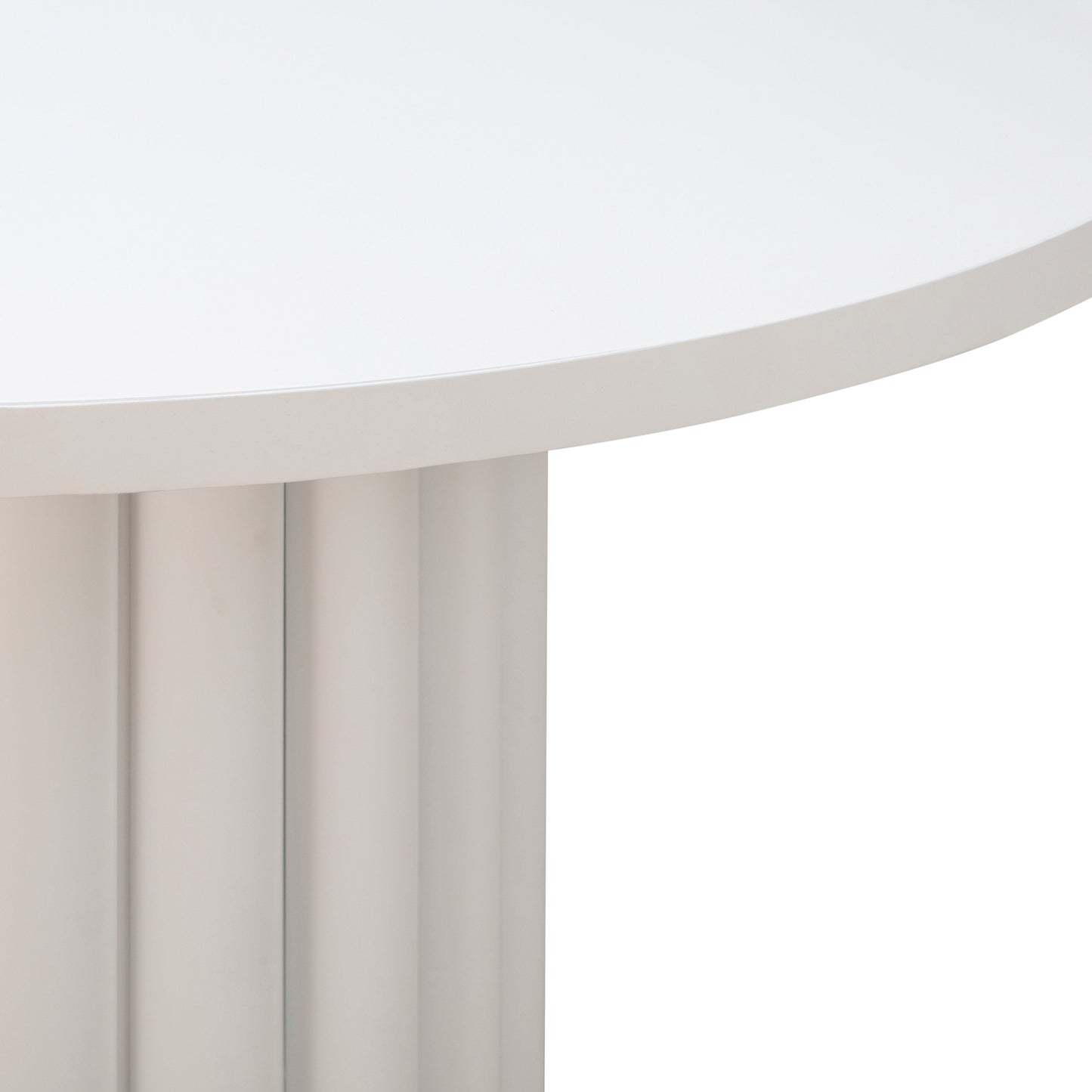 Kali 55" White Round Dining Table