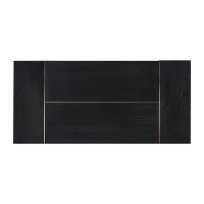 Shiloh 102" Black Ash Rectangular Dining Table