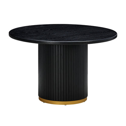 Chelsea 47" Oak Wood Round Dining Table
