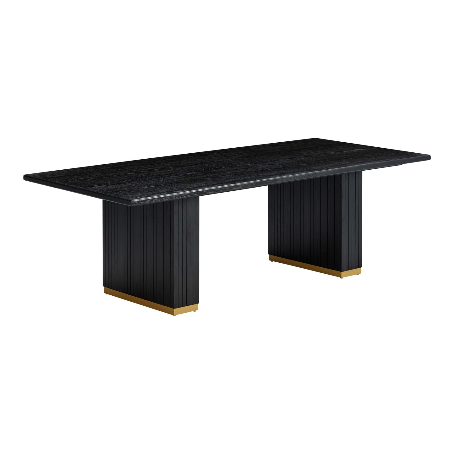 Chelsea 96" Oak Wood Rectangular Dining Table - Black