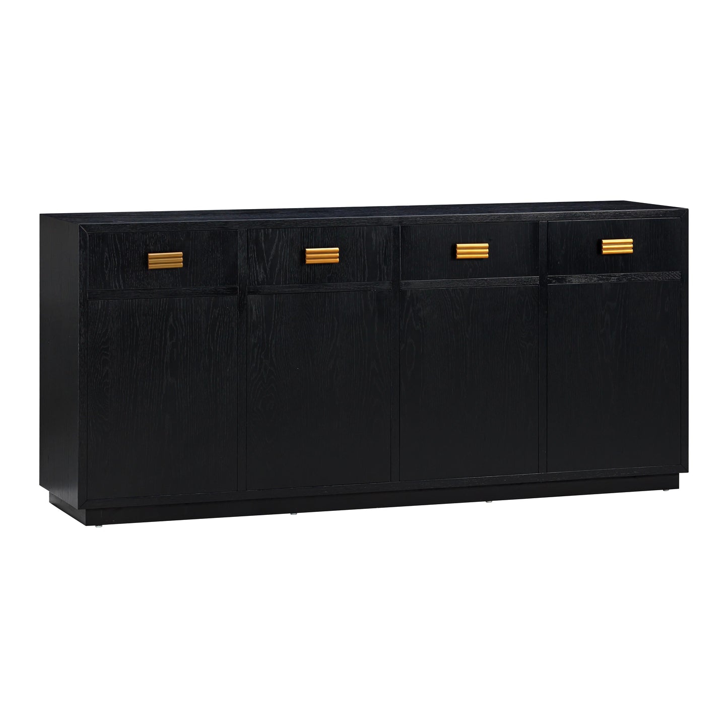 Aria 75" Oak Buffet - Black