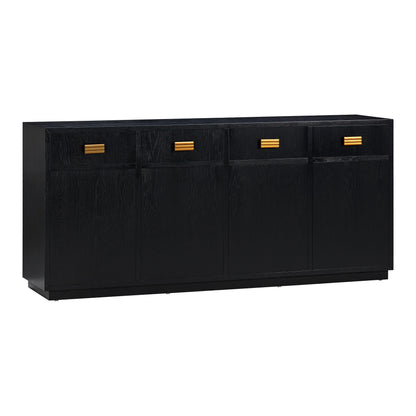 Aria 75" Oak Buffet - Black