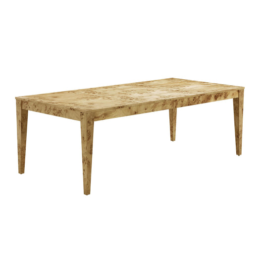 Brandyss 90" Natural Burl Rectangular Dining Table - Default Variant