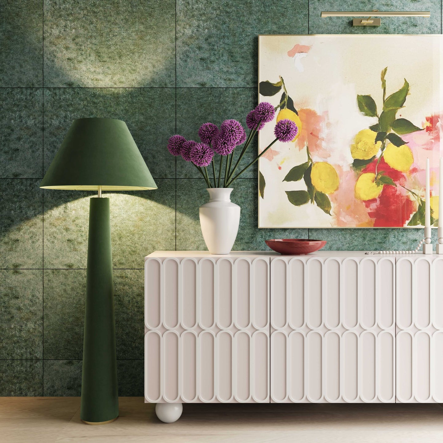Tori 74" Motif Taupe Buffet