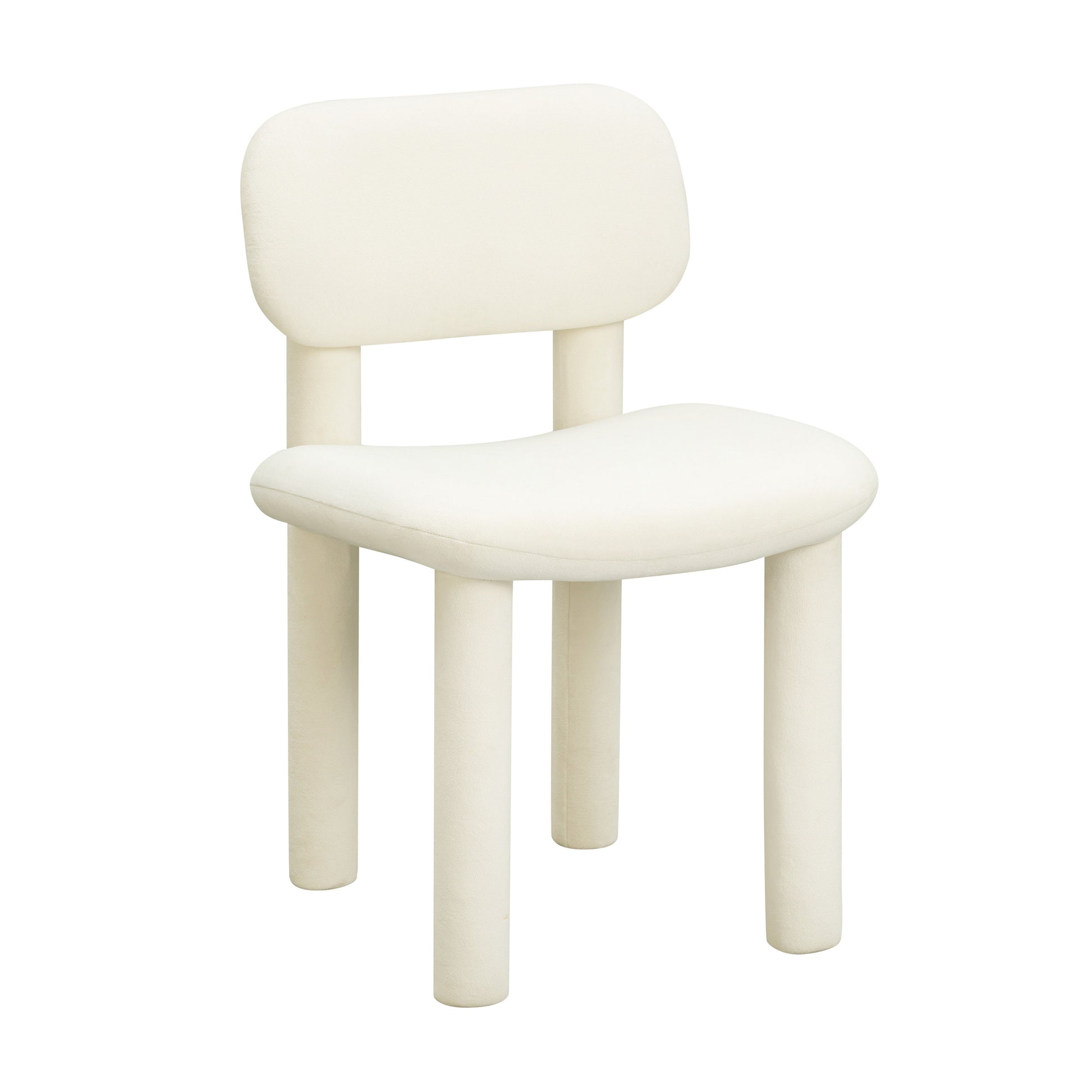 Elise Performance Velvet Dining Chair - Ivory
