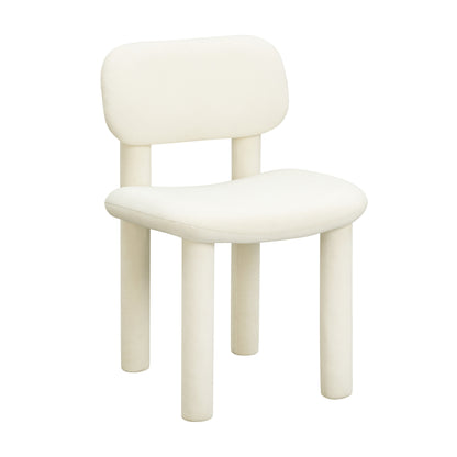 Elise Performance Velvet Dining Chair - Ivory
