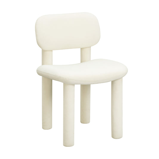 Elise Performance Velvet Dining Chair - Ivory