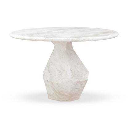 Esme 48" Faux Marble Indoor / Outdoor Round Dining Table - Default Variant