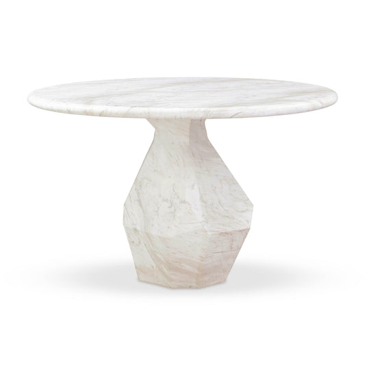 Esme 48" Faux Marble Indoor / Outdoor Round Dining Table - Default Variant
