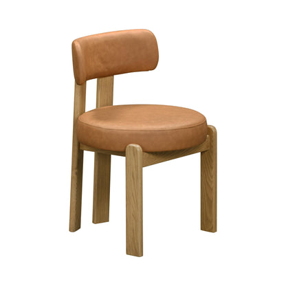 Odessa Performance Vegan Leather Dining Chair - Brown