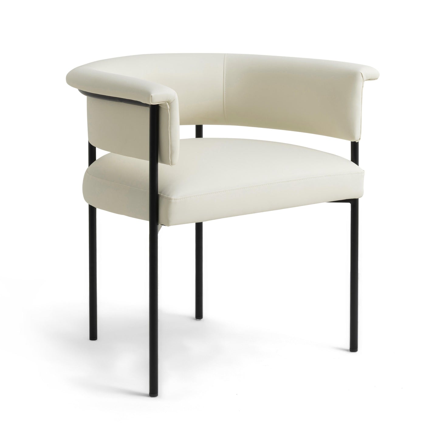 Taylor Performance Vegan Leather Dining Chair - Cream