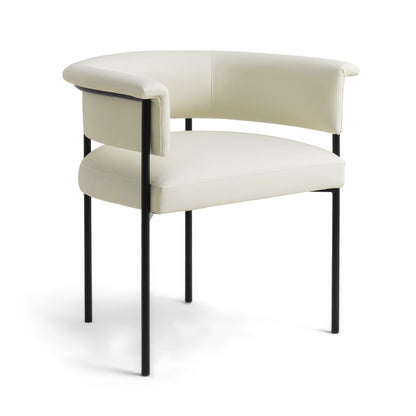 Taylor Performance Vegan Leather Dining Chair - Cream