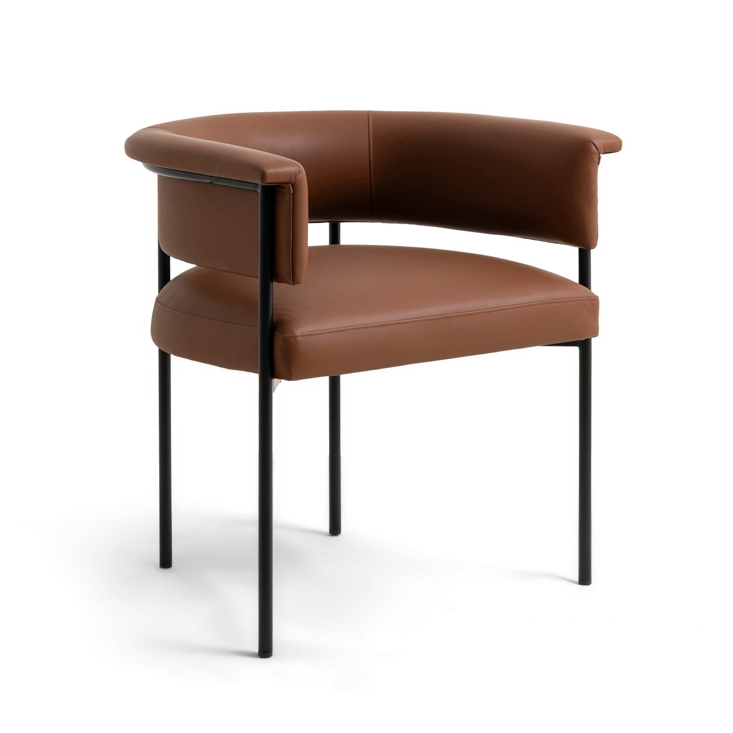 Taylor Performance Vegan Leather Dining Chair - Brown