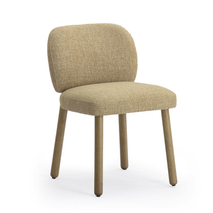 Foxy Textured Performance Fabric Dining Chair - Honey