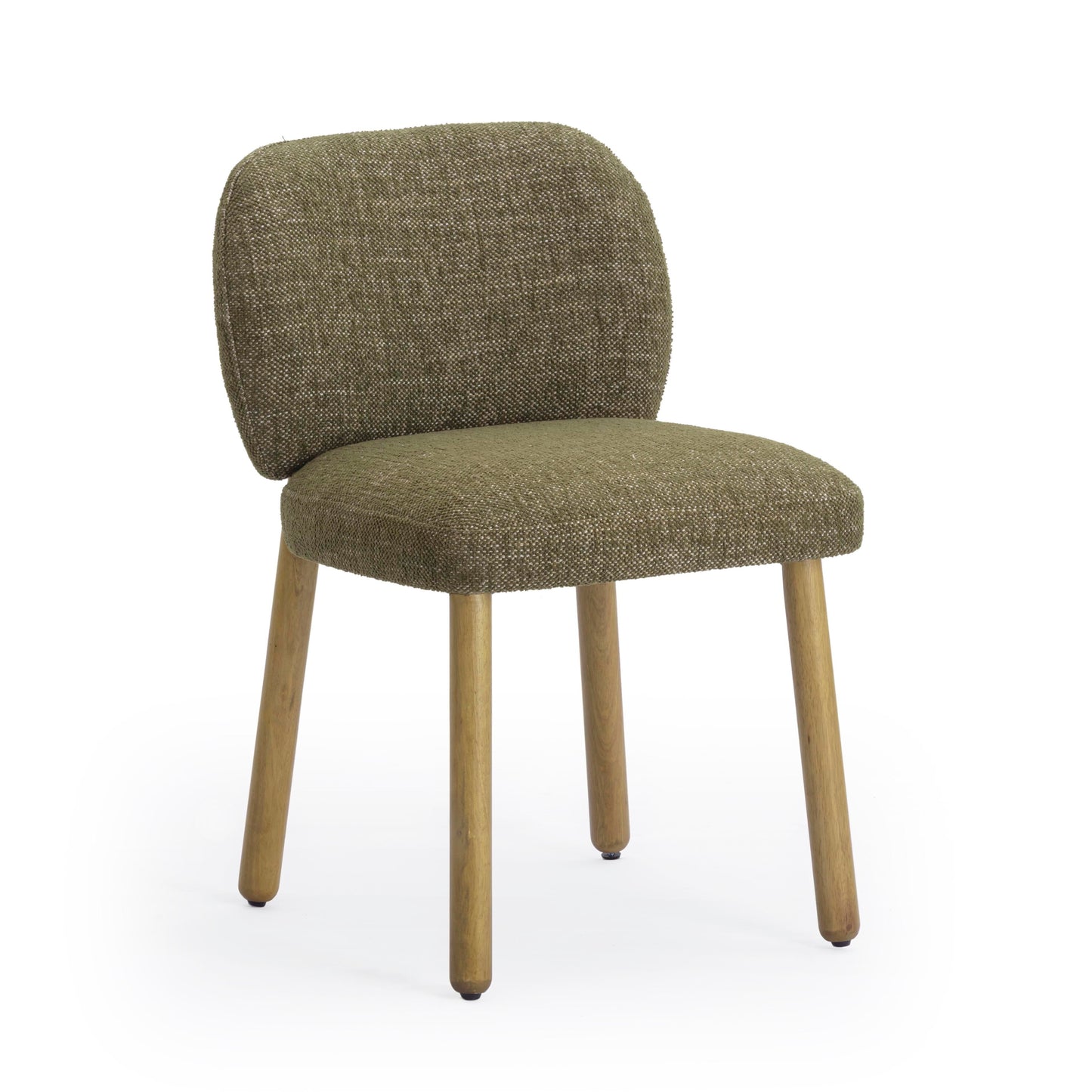 Foxy Textured Performance Fabric Dining Chair - Olive Green
