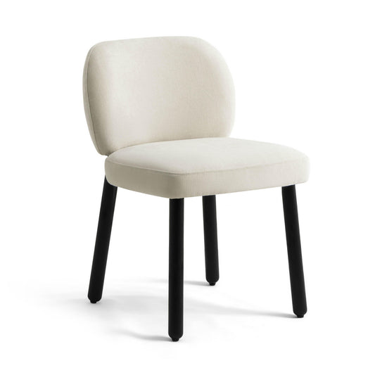 Foxy Cream Performance Basketweave Chenille Dining Chair - Default Variant