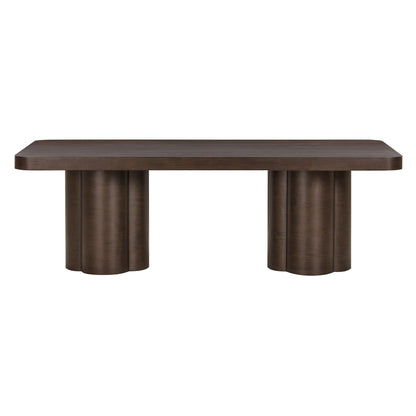 Bambi 90" Ash Rectangular Dining Table - Dark Brown