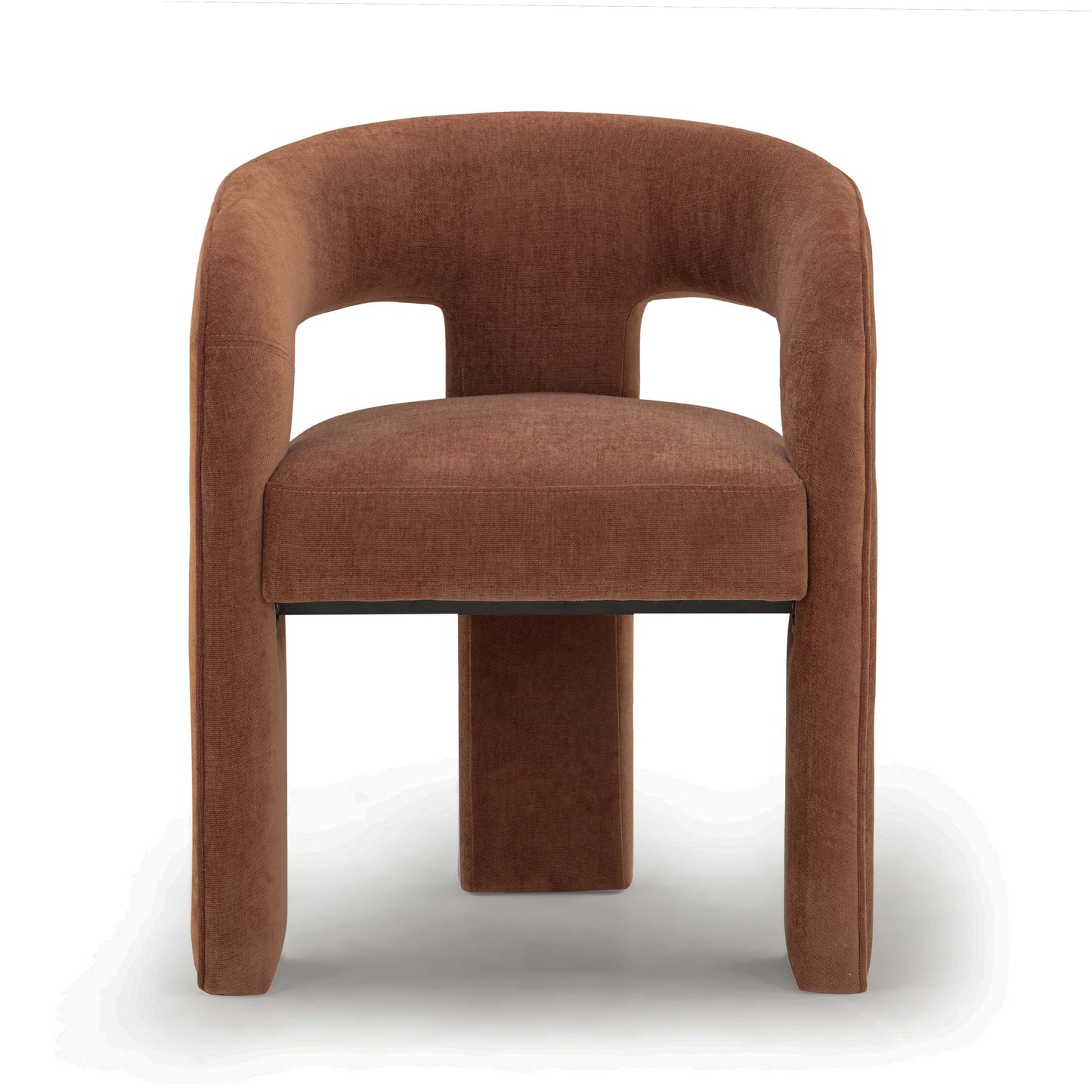 Malone Performance Chenille Dining Chair - Rust