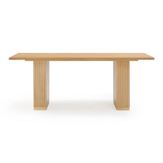 Chelsea 79" Natural Oak Wood Rectangular Dining Table