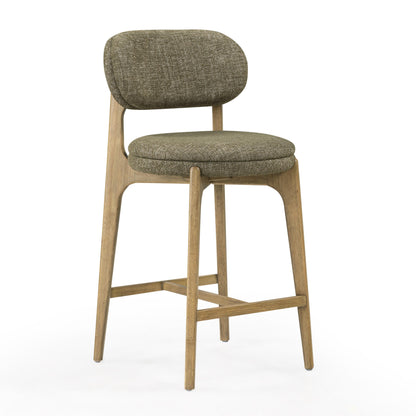 Carnation Performance Fabric Counter Stool - Forest Green