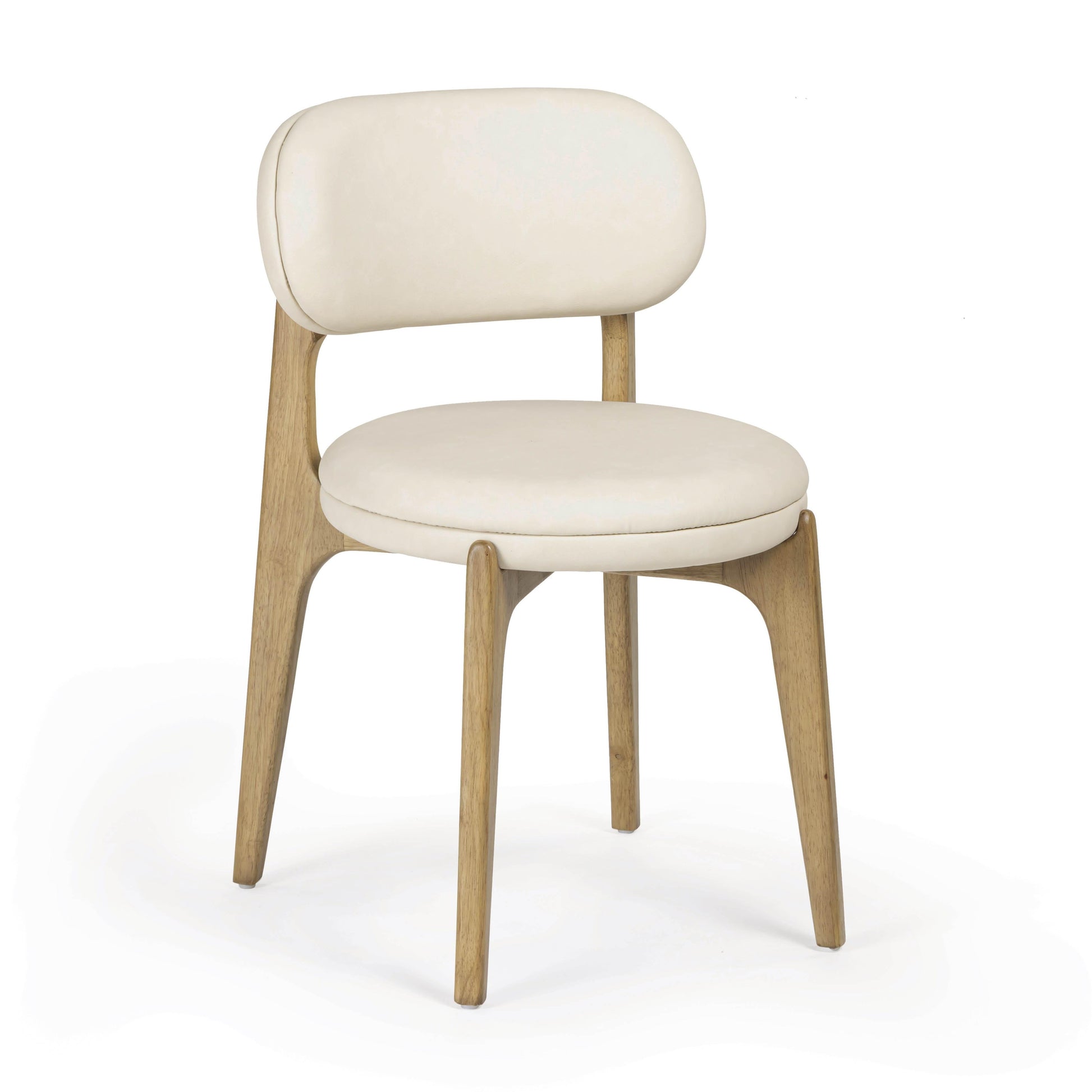 Carnation Cream Performance Vegan Leather Dining Chair - Default Variant