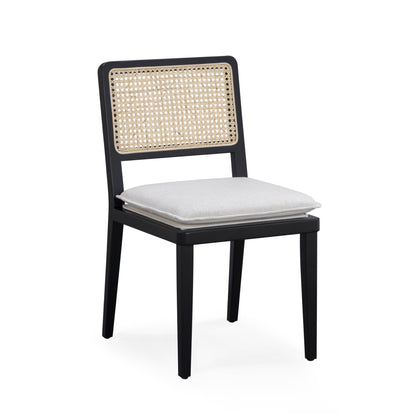 Tassina Cream Upcycled Performance Linen Dining Chair - Default Variant