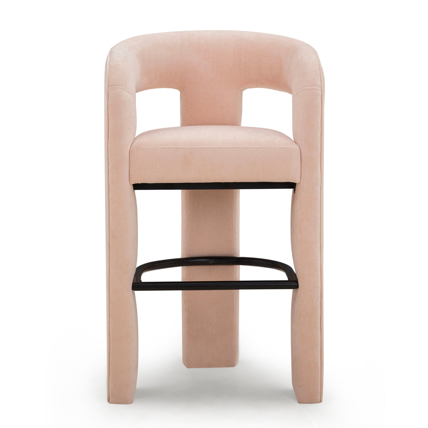 Malone Performance Chenille Stool - Blush / Bar Height