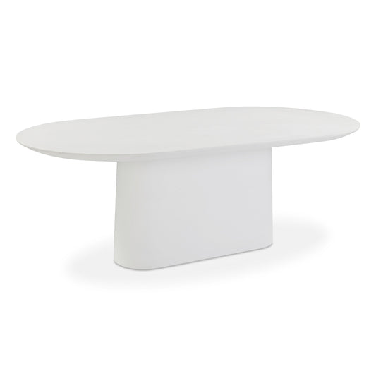 Nara 84" Pure White Indoor/Outdoor Concrete Dining Table - Default Variant